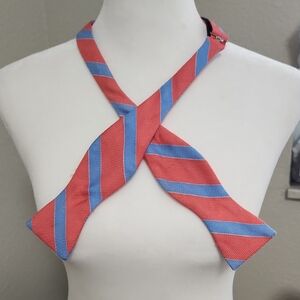 Alain Figaret Coral and Blue Bowtie